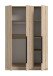 Kleiderschrank >Kopenhagen< in Sonoma Eiche - 120x181x52cm (BxHxT)