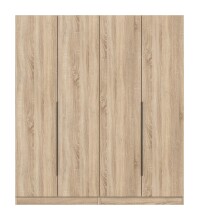 Kleiderschrank >Kopenhagen< in Sonoma Eiche - 160x181x52cm (BxHxT)
