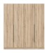 Kleiderschrank >Kopenhagen< in Sonoma Eiche - 160x181x52cm (BxHxT)