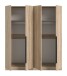 Kleiderschrank >Kopenhagen< in Sonoma Eiche - 160x181x52cm (BxHxT)