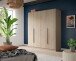 Kleiderschrank >Kopenhagen< in Sonoma Eiche - 160x181x52cm (BxHxT)