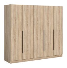 Kleiderschrank >Kopenhagen< in Sonoma Eiche - 200x181x52cm (BxHxT)