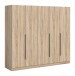 Kleiderschrank >Kopenhagen< in Sonoma Eiche - 200x181x52cm (BxHxT)