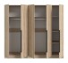 Kleiderschrank >Kopenhagen< in Sonoma Eiche - 200x181x52cm (BxHxT)