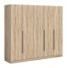 Kleiderschrank >Kopenhagen< in Sonoma Eiche - 200x181x52cm (BxHxT)