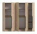 Kleiderschrank >Kopenhagen< in Sonoma Eiche - 200x181x52cm (BxHxT)