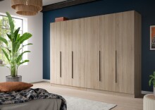 Kleiderschrank >Kopenhagen< in Sonoma Eiche -...