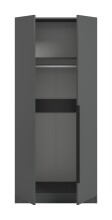 Kleiderschrank >Kopenhagen< in Anthrazit - 80x181x52cm (BxHxT)
