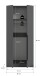 Kleiderschrank >Kopenhagen< in Anthrazit - 80x181x52cm (BxHxT)