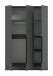 Kleiderschrank >Kopenhagen< in Anthrazit - 120x181x52cm (BxHxT)