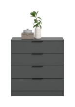 Kommode >Kopenhagen< in Anthrazit - 74x79x35cm (BxHxT)