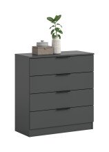 Kommode >Kopenhagen< in Anthrazit - 74x79x35cm (BxHxT)
