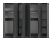 Kleiderschrank >Kopenhagen< in Anthrazit - 240x181x52cm (BxHxT)