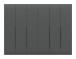 Kleiderschrank >Kopenhagen< in Anthrazit - 240x181x52cm (BxHxT)