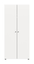 Kleiderschrank >Darwin< in Weiß - 80x176x51cm (BxHxT)