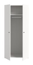 Kleiderschrank >Darwin< in Weiß - 80x176x51cm (BxHxT)