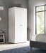 Kleiderschrank >Darwin< in Weiß - 80x176x51cm (BxHxT)