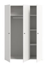 Kleiderschrank >Darwin< in Weiß - 120x176x51cm (BxHxT)
