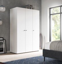 Kleiderschrank >Darwin< in Weiß -...