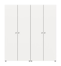 Kleiderschrank >Darwin< in Weiß - 160x176x51cm (BxHxT)