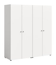 Kleiderschrank >Darwin< in Weiß - 160x176x51cm (BxHxT)