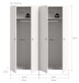 Kleiderschrank >Darwin< in Weiß - 160x176x51cm (BxHxT)