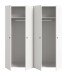 Kleiderschrank >Darwin< in Weiß - 160x176x51cm (BxHxT)