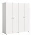 Kleiderschrank >Darwin< in Weiß - 160x176x51cm (BxHxT)