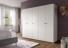 Kleiderschrank >Darwin< in Weiß -...