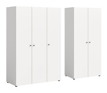 Kleiderschrank >Darwin< in Weiß - 200x176x51cm (BxHxT)