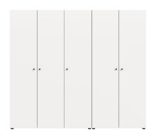Kleiderschrank >Darwin< in Weiß - 200x176x51cm (BxHxT)