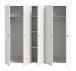 Kleiderschrank >Darwin< in Weiß - 200x176x51cm (BxHxT)