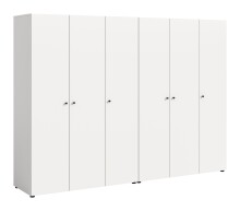 Kleiderschrank >Darwin< in Weiß - 240x176x51cm (BxHxT)