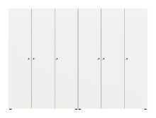 Kleiderschrank >Darwin< in Weiß - 240x176x51cm (BxHxT)