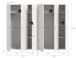Kleiderschrank >Darwin< in Weiß - 240x176x51cm (BxHxT)