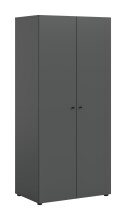 Kleiderschrank >Darwin< in Anthrazit - 80x176x51cm (BxHxT)