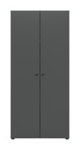 Kleiderschrank >Darwin< in Anthrazit - 80x176x51cm (BxHxT)