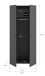 Kleiderschrank >Darwin< in Anthrazit - 80x176x51cm (BxHxT)
