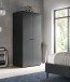 Kleiderschrank >Darwin< in Anthrazit - 80x176x51cm (BxHxT)