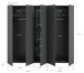Kleiderschrank >Darwin< in Anthrazit - 200x176x51cm (BxHxT)