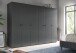 Kleiderschrank >Darwin< in Anthrazit - 240x176x51cm (BxHxT)