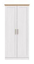 Kleiderschrank >Florenz< in Sibiu Lärche, Spannplatte - 84x184x54cm (BxHxT)