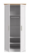Kleiderschrank >Florenz< in Sibiu Lärche, Spannplatte - 84x184x54cm (BxHxT)