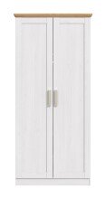 Kleiderschrank >Florenz< in Sibiu Lärche, Spannplatte - 84x184x54cm (BxHxT)
