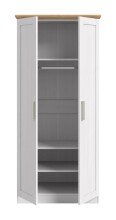 Kleiderschrank >Florenz< in Sibiu Lärche, Spannplatte - 84x184x54cm (BxHxT)