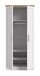 Kleiderschrank >Florenz< in Sibiu Lärche, Spannplatte - 84x184x54cm (BxHxT)