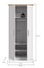 Kleiderschrank >Florenz< in Sibiu Lärche, Spannplatte - 84x184x54cm (BxHxT)