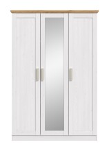 Kleiderschrank >Florenz< in Sibiu Lärche, Spannplatte - 124x184x54cm (BxHxT)