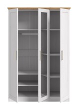 Kleiderschrank >Florenz< in Sibiu Lärche, Spannplatte - 124x184x54cm (BxHxT)