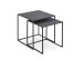 Couchtisch >Tina< in Schwarz, Metall - 38x41x38cm (BxHxT)